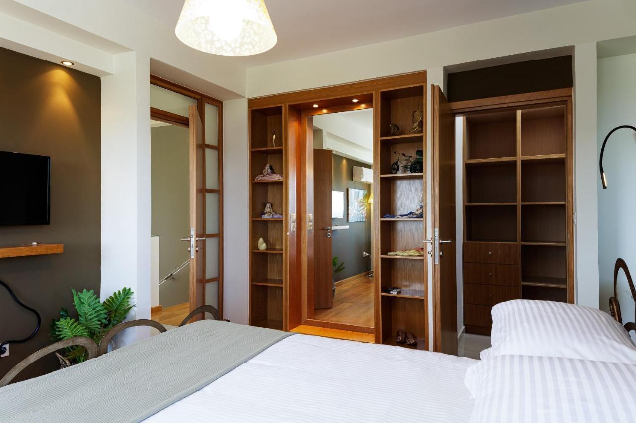 Rizes Villa With Jacuzzi & Heated Pool Agia Triada Luaran gambar