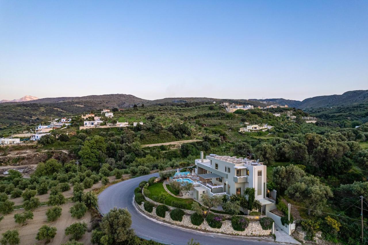 Rizes Villa With Jacuzzi & Heated Pool Agia Triada Luaran gambar
