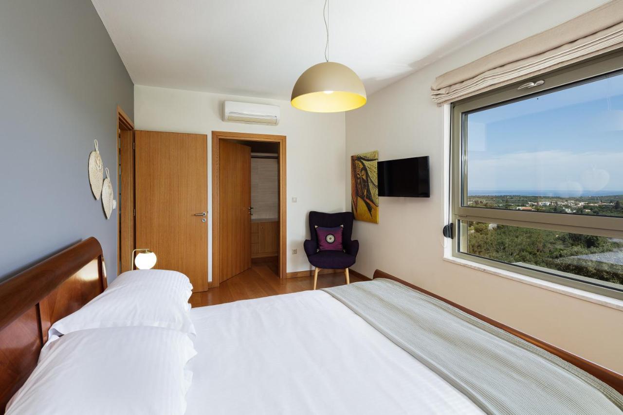 Rizes Villa With Jacuzzi & Heated Pool Agia Triada Luaran gambar